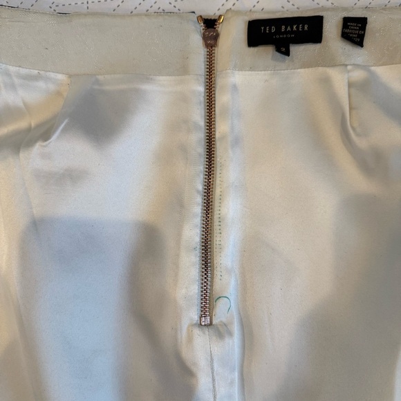 Ted Baker Darle Pencil Skirt Woodblock Leaf Floral Size 2 - Picture 8 of 10